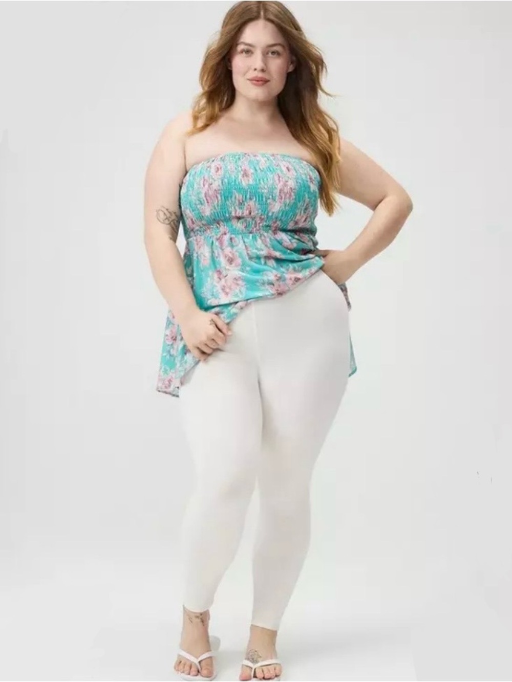 Torrid Crop Signature Waist Premium Legging - Whisper White - 0/US12 - NWT
